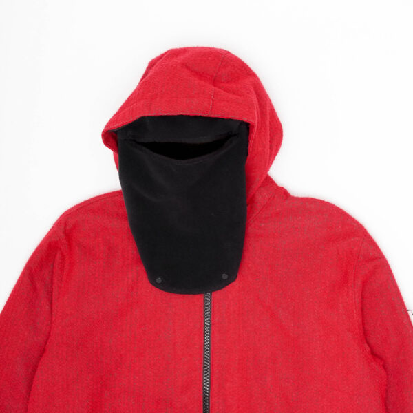 STONE ISLAND REFLECTIVE NEEDLE PUNCHED HOODIE JACKET