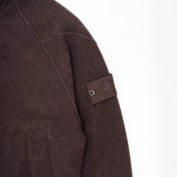 STONE ISLAND GHOST FULL ZIP HOODED SWEATSHIRT