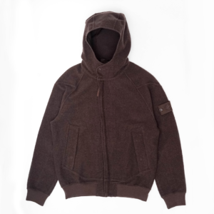 STONE ISLAND GHOST FULL ZIP HOODED SWEATSHIRT