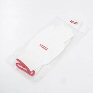 SUPREME RUBBERIZED GLOVES WHITE