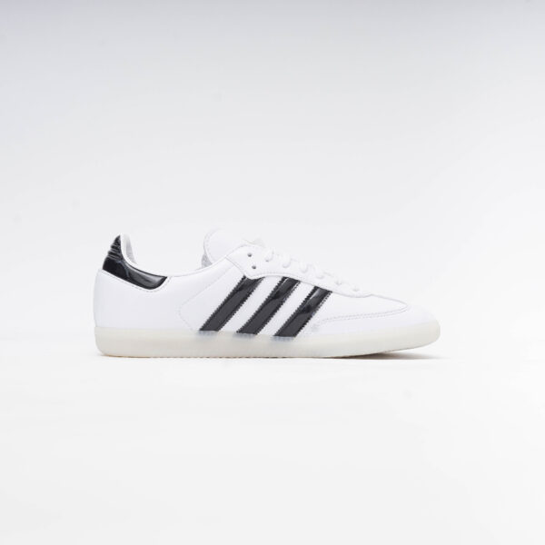 DSC07695 ADIDAS DILL SAMBA PATENT LEATHER WHITE BLACK