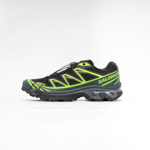 SALOMON XT-6 TRAINERS IN BLACK AND NEON GREEN