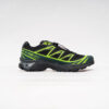 SALOMON XT-6 TRAINERS IN BLACK AND NEON GREEN