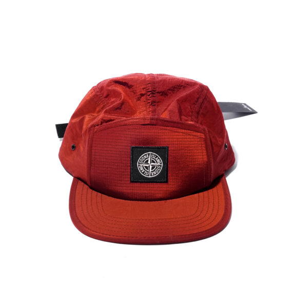 STONEISLAND 5 PANEL CAP NYLON RED