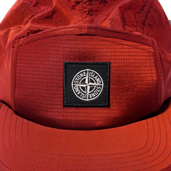 STONEISLAND 5 PANEL CAP NYLON RED