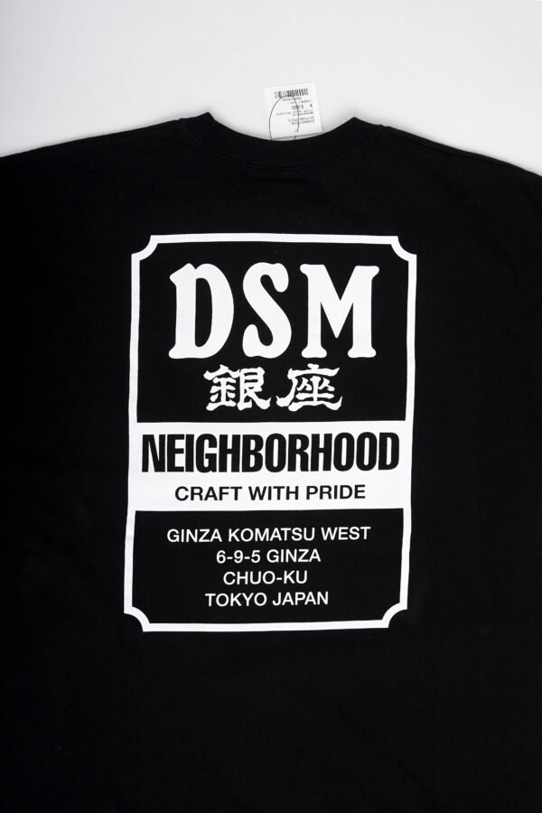 NEIGHBORHOOD T SHIRT BLACK DSM