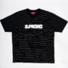 SUPREME T SHIRT BUBBLE STRIPE BLACK
