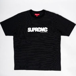 SUPREME T SHIRT BUBBLE STRIPE BLACK