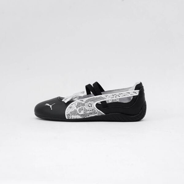 SPEEDCAT BALLET LACE WNS BLACK WHITE