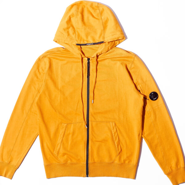 C.P COMPANY HOODED OPEN LIGHT FLEECE DESSERT SUN