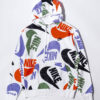 NIKE HOODIE AOP WHITE MULTICOLOR