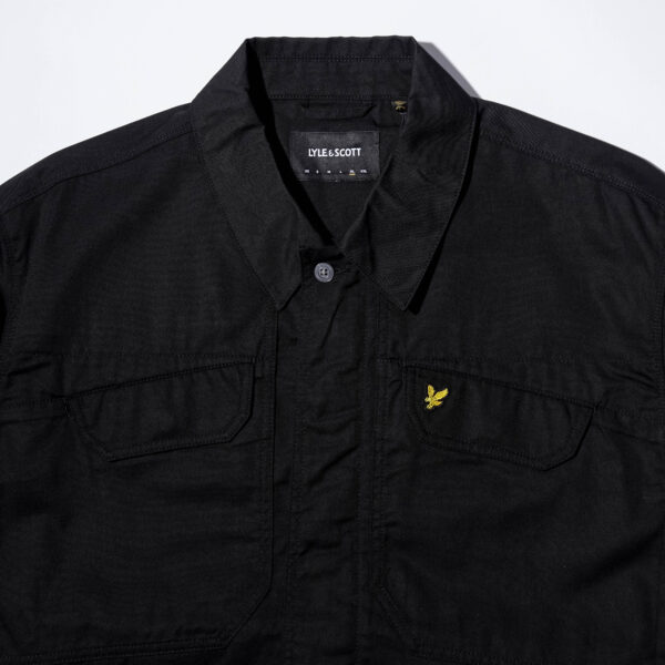 LYLE & SCOTT MULTIPOCKET OVERSHIRT JET BLACK