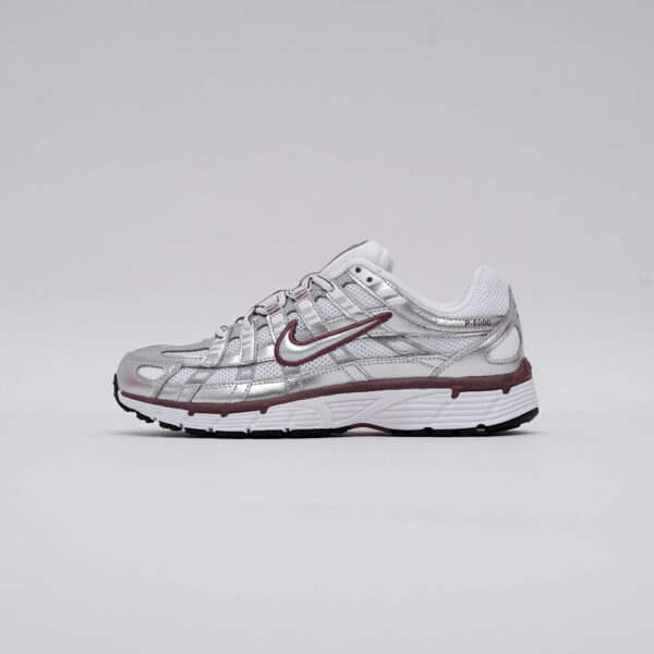 NIKE P-6000 WHITE SILVER METALLIC SILVER TATTO