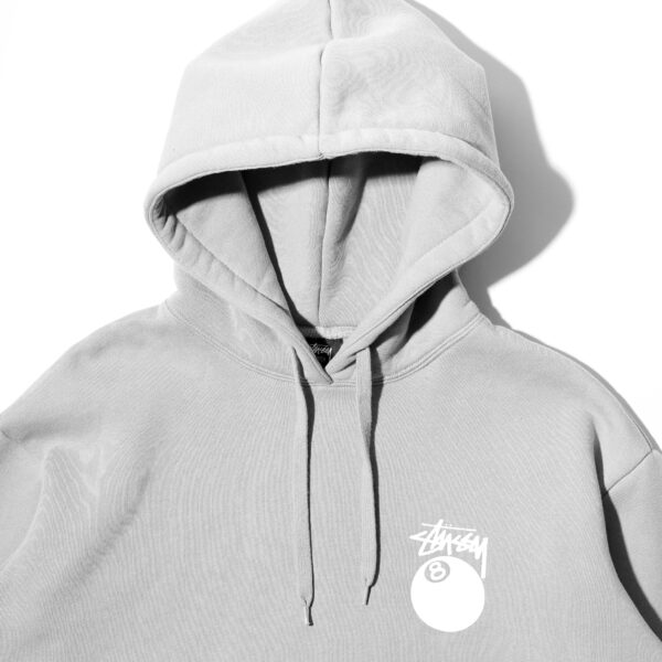 STUSSY TEST STRIKE FLEECE HOODIE GREY