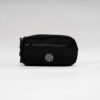 STONE ISLAND LOGO PATCH BELT BAG JUNIOR BLACK