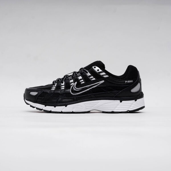 NIKE P-6000 BLACK WHITE SILVER